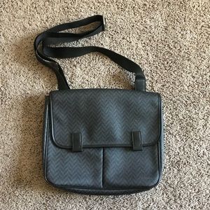 FOSSIL Mercer PVC EW CHARCOAL Grey Messenger Bag